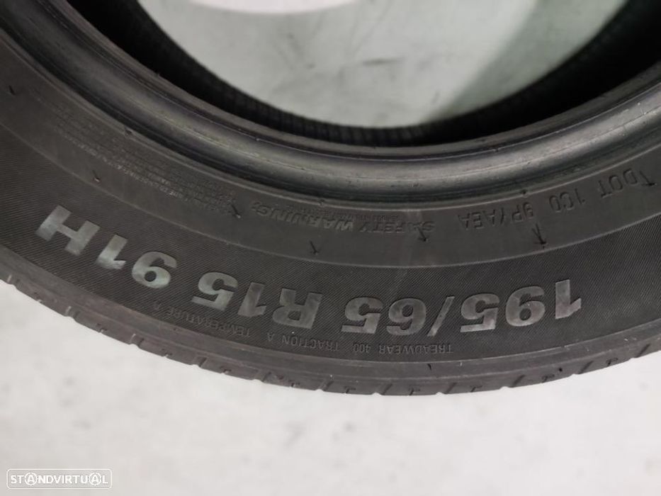 2 pneus semi novos 195-65r15 kumho - oferta dos portes