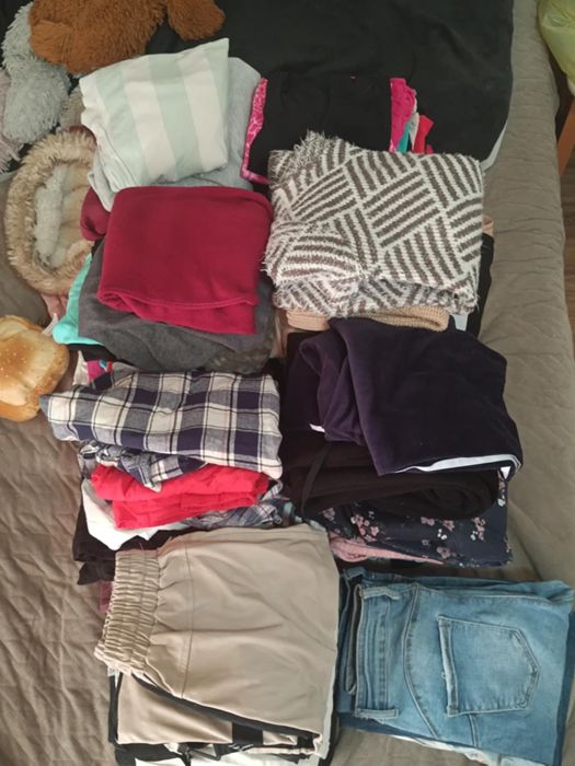 Wielka paka ubrań dla dziewczynki 102 sz. I buty