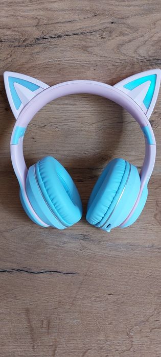 Słuchawki dziecięce RGB wejście na kartę bluetooth