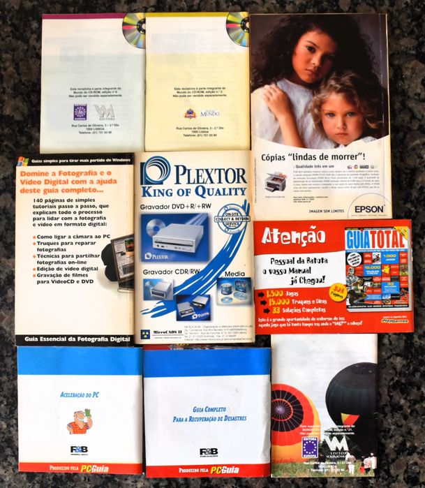 9 revistas antigas de informática, jogo, dicas, truques, foto, vídeo