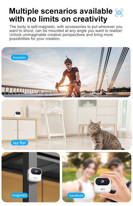Ourlife A800 Mini szpiegowska kamera 1080P WiFi kolor czarny