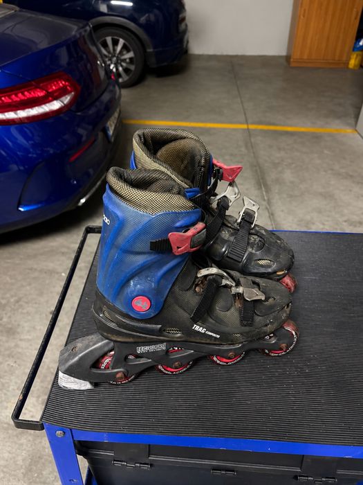 Patins em linha.