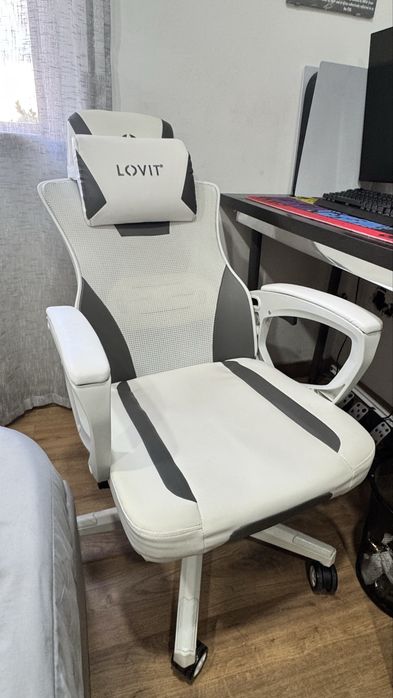 Cadeira gaming branca lovit