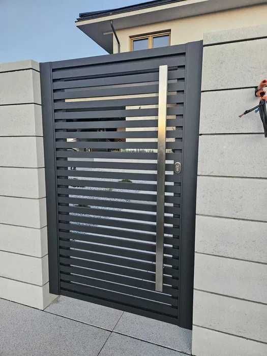 Bramy przesuwne, dwuskrzydłowe, furtki, przęsła- OGRODZENIE ALUMINIOWE