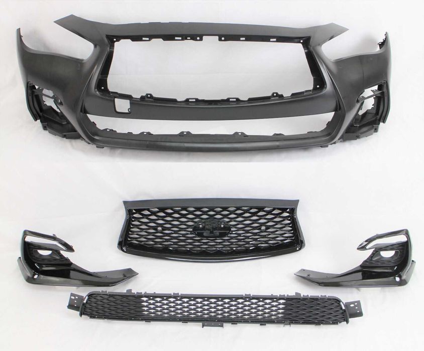 INFINITI Q50 КОМПЛЕКТ Shadow Line бампера Решетка накладки фара