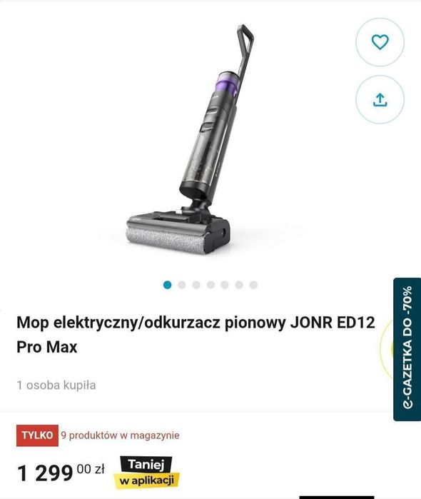 Odkurzacz pionowy mop