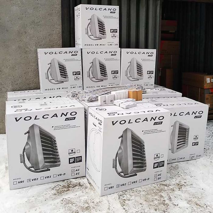 Тепловентилятори Volcano VR1,VR2,VR3,MINI AC/EC