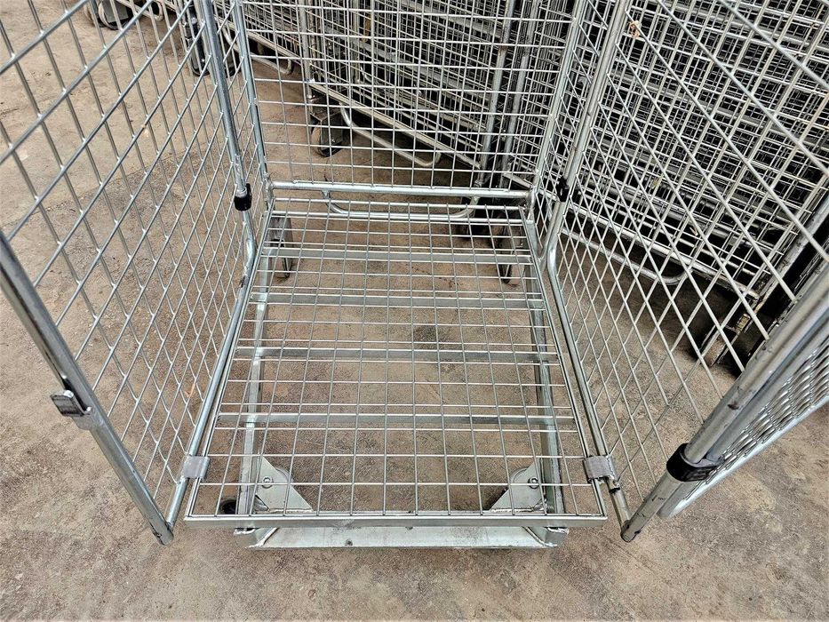 Wózek Magazynowy Transportowy Kosz Siatkowy Kurierski Gniazdowy