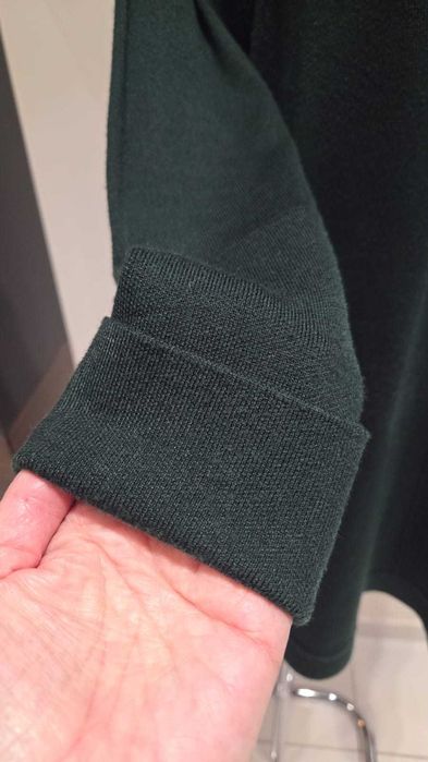 Sukienka swetrowa z golfem r. 38 / 40 zielona