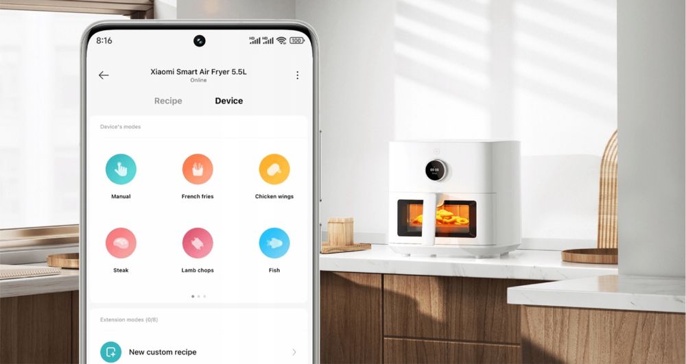 Frytkownica Xiaomi Mi Smart Beztłuszczowa 1600 W 5.5 Duża Prezent