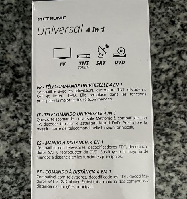 Comando á distância 4 em 1