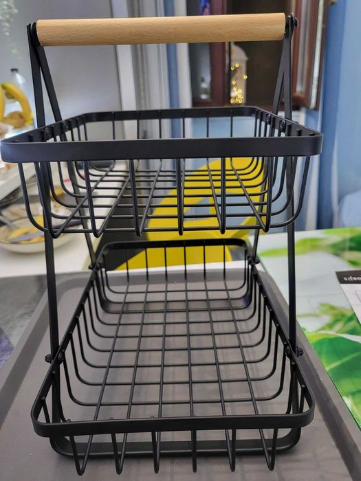 Stojak z koszykami na owoce warzywa do kuchni akcesoria kuchenne