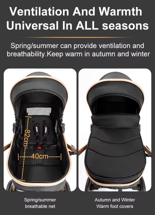 Carinho Luxuoso Bebê 3 em 1 portátil