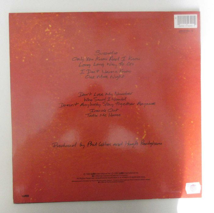 PHIL COLLINS - No Jacket Required (LP)