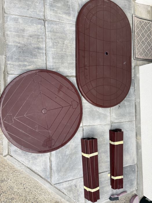 Okragly stol rozkladany ogrodowy