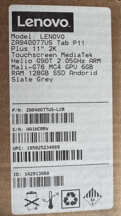 Tablet Lenovo TAB P11 Plus 11''