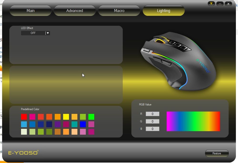 Миша нова безпровідна ігрова з акумулятором RGB радіо 2.4 gHz E-YOOSO