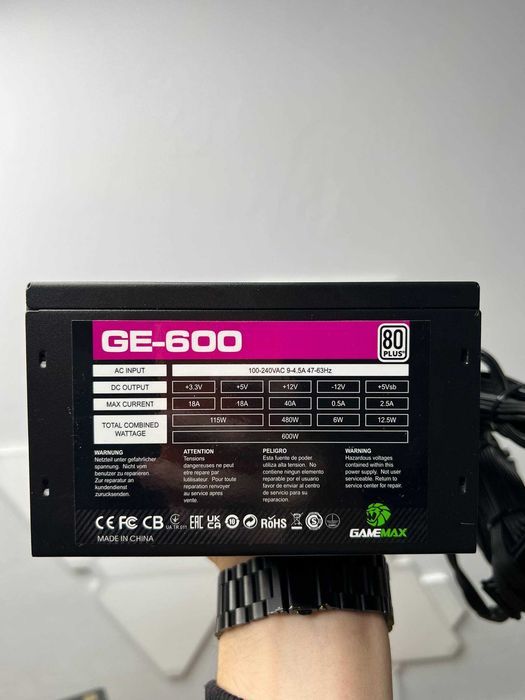 Блок живлення GameMax GE-600 600W