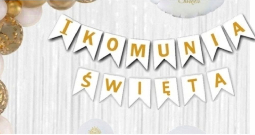 Napis Pierwsza Komunia Święta