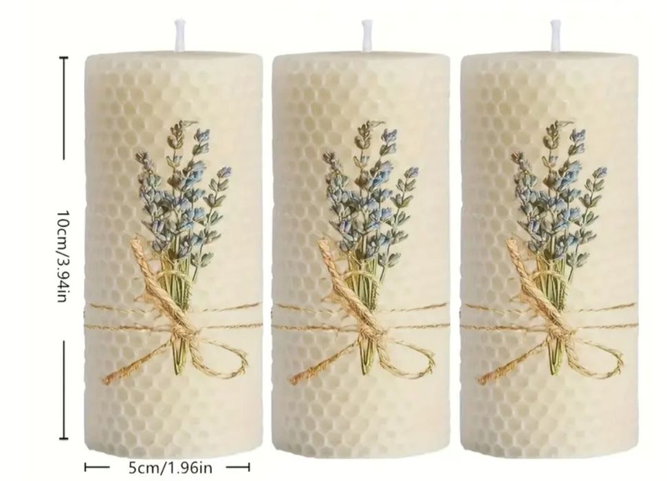 Набір лавандових свічок
