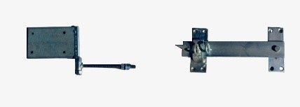 Portão de madeira duplo