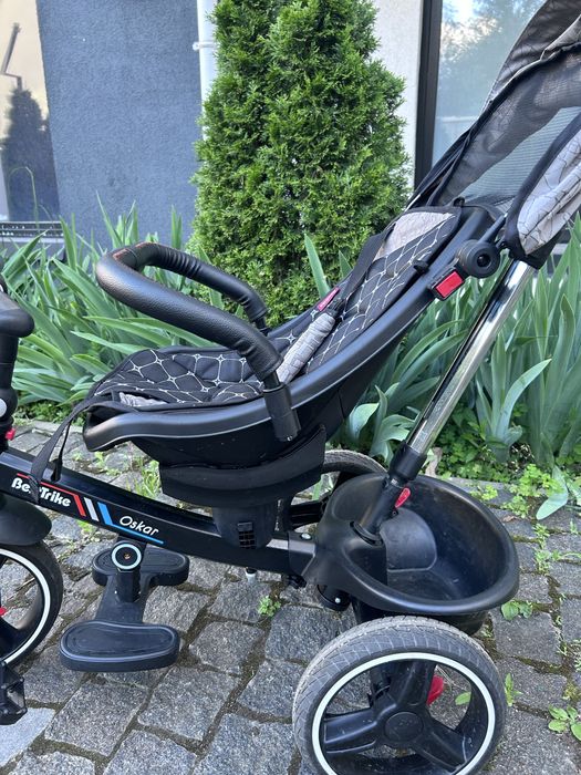 Дитячий триколісний велосипед-коляска Best Trike Oscar 6390 має поворотне сидіння та посилену сталеву раму