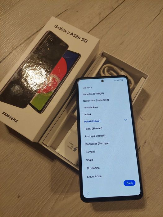 SAMSUNG A52s5G 128 jak nowy dodatki