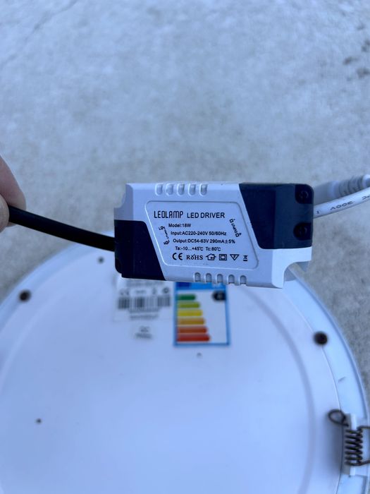 10 Paineis LED Premium Metal Branco 18W Redondo 4000K 1800lm