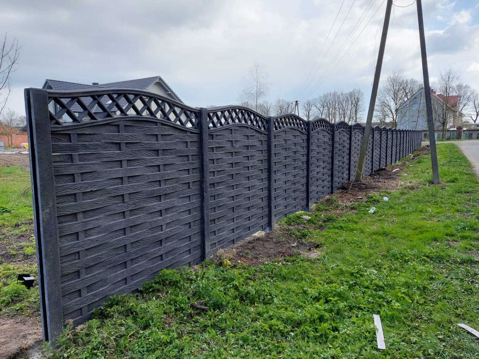 ogrodzenie betonowe, beton ogrodzeniowy, sprzedaż i montaż