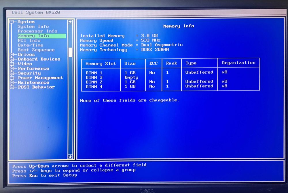 DELL Optiplex GX620 RAM 3x1GB Kingston