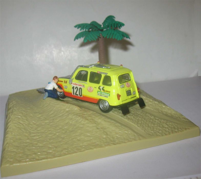 M6/Norev - Renault 4 Sinpar - 3º Dakar 1980 - Claude Marreau (diorama)