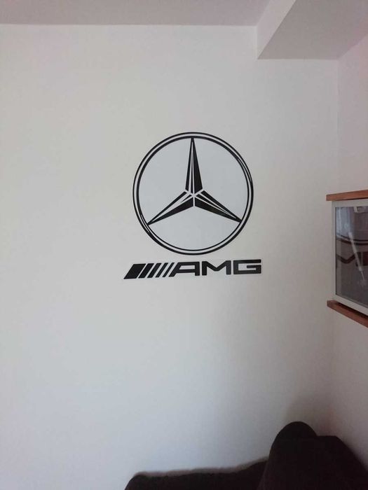 Logo Mercedes na ścianę do domu garażu prezent dla męża chłopaka