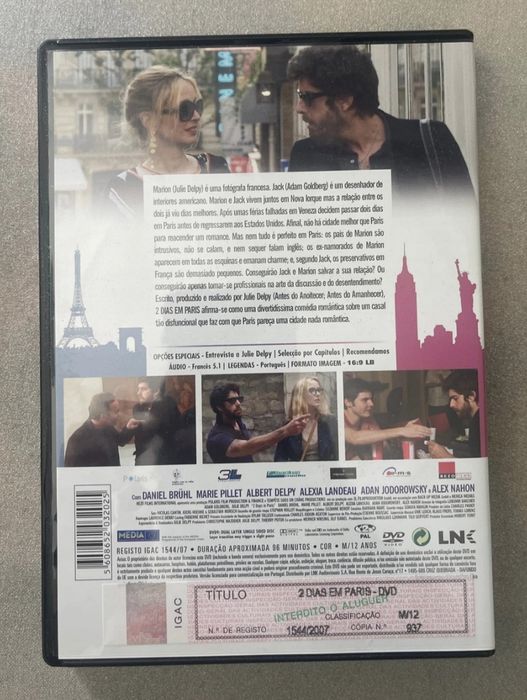 DVD 2 dias em Paris