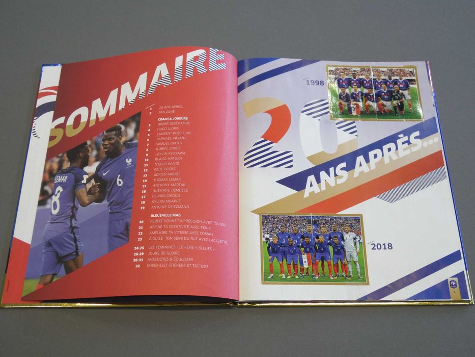 Cadernetas Completas França e Bélgica, da Panini