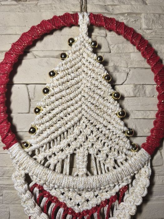 Choinki makramowe handmade