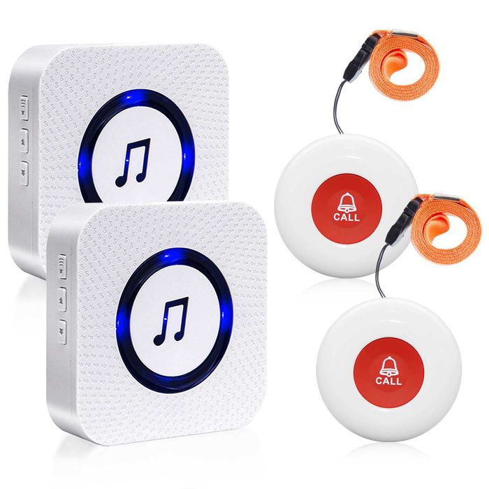 Bezprzewodowy alarm/dzwonek bezpieczeństwa 2sztuki