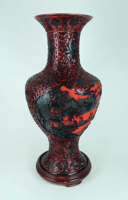 Grande jarra lacada - China - 38,5 cm