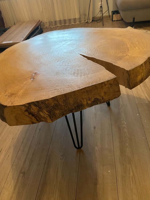 Stolik kawowy drewniany loft
