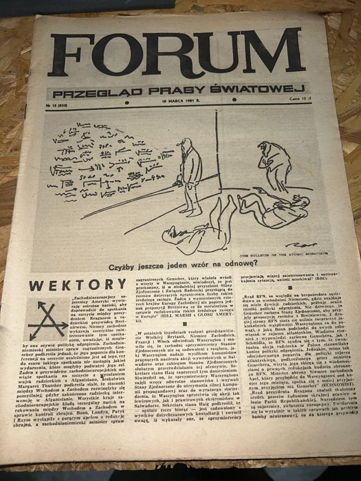 Gazeta FORUM 19 marca 1981 - kolekcja gazet PRL