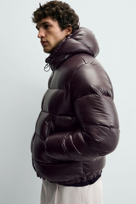 Пуховик Zara Puffer Jacket Оригінал Куртка Зимова Нова Мужская Новая