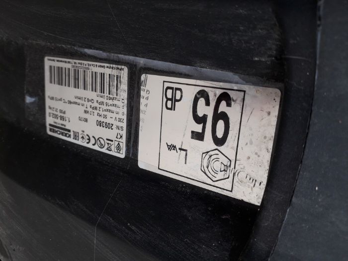 Máquina de lavar de alta pressão.