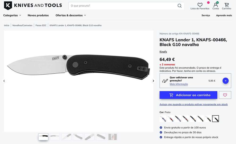 Navalha KNAFS Lander 1