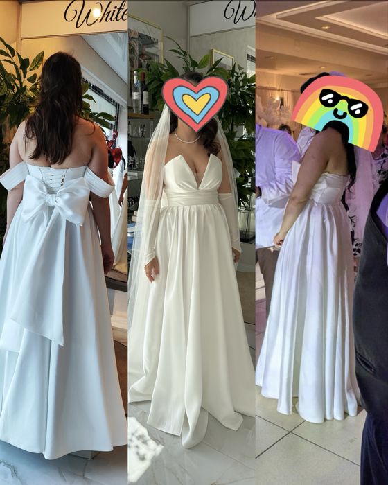 Suknia slubna z kokarda