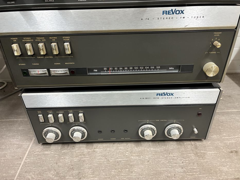 Zestaw Revox A76 A77 tuner plus kolumny