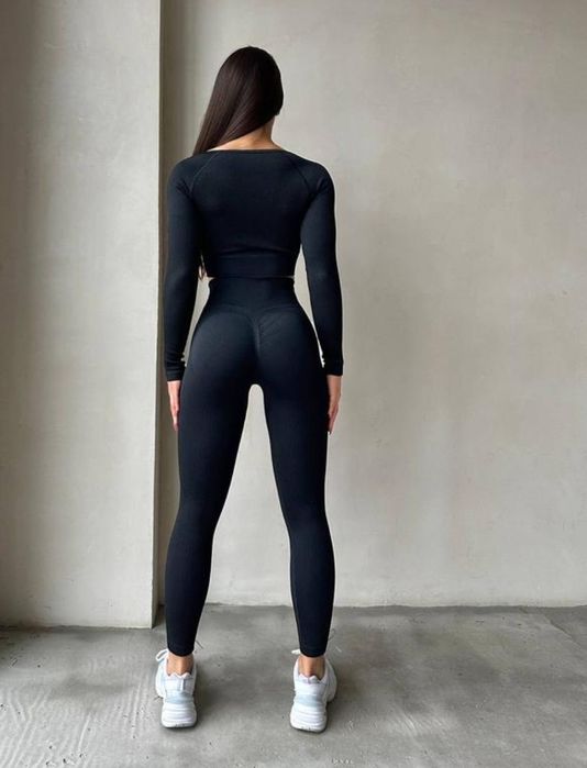 Лосіни легінси в рубчик з ефектом пуш- ап !!