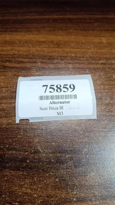 seat ibiza iii 1.2 alternator 0986049101