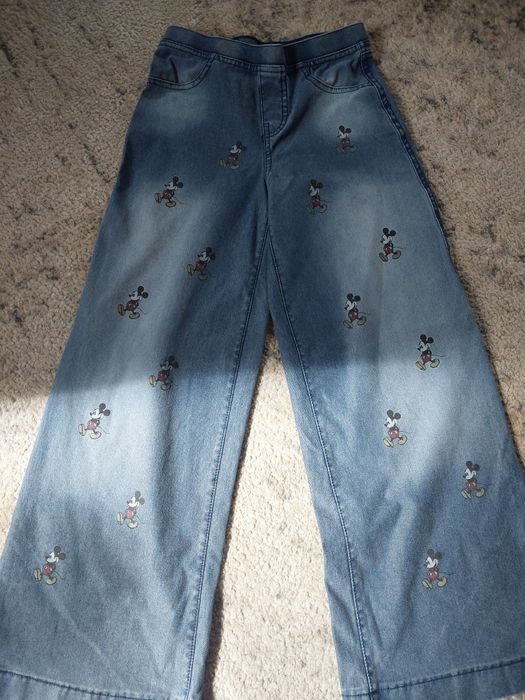 Jeansy na gumce H&M Disney 134 cm