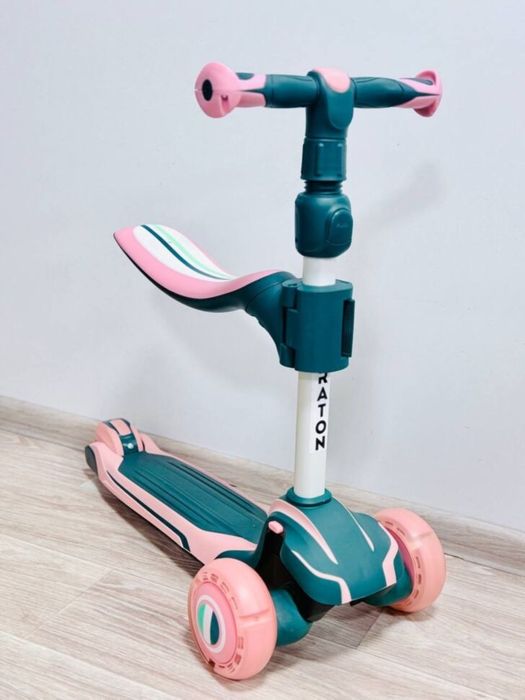 Самокат-толокар трьохколісний Maraton Flex 2 в 1 зі сидінням