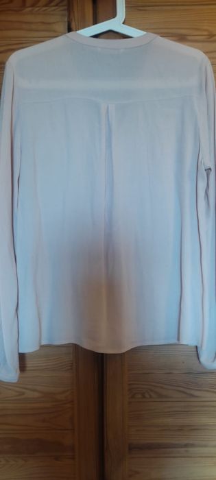 Bluza różowa, materiał szyfon