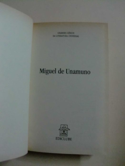 Obras de Miguel de Unamuno